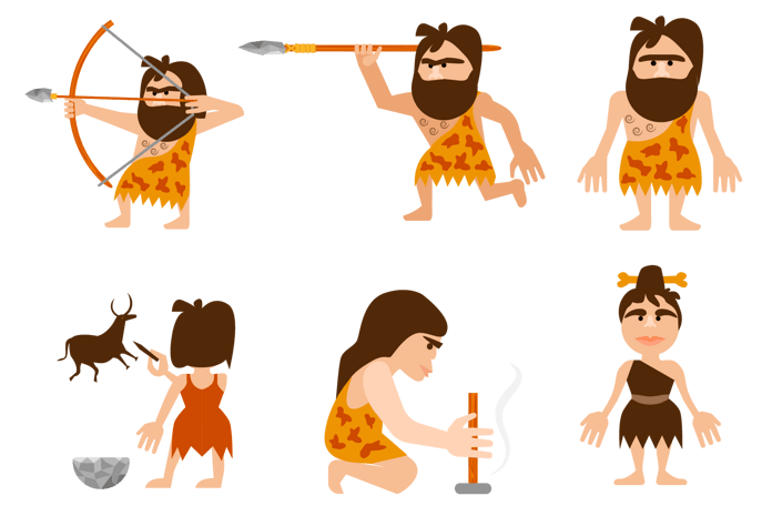 卡通原始人图片大全