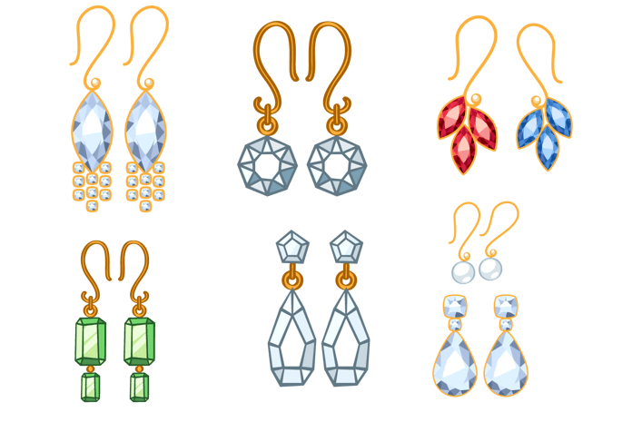 首饰手绘图片大全