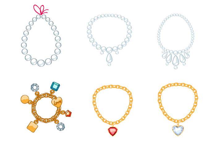 项链卡通图片大全