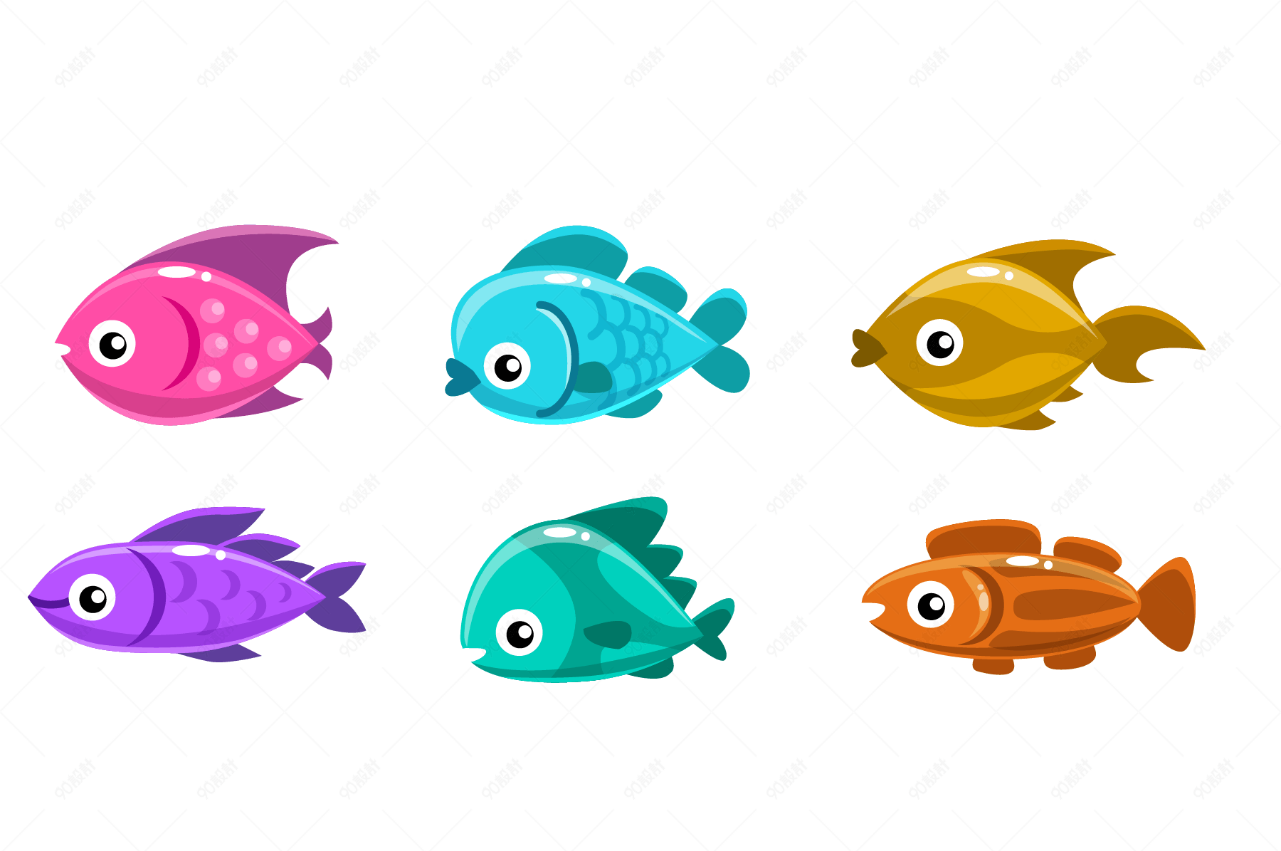 彩色小鱼集合