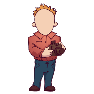 无表情摄影者素材pngpsd2000*2000动漫屌丝女郎pngpsd2000*2000耶手势