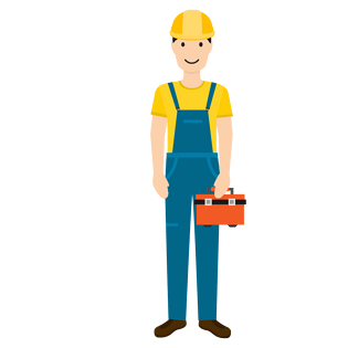 插画工人图片大全