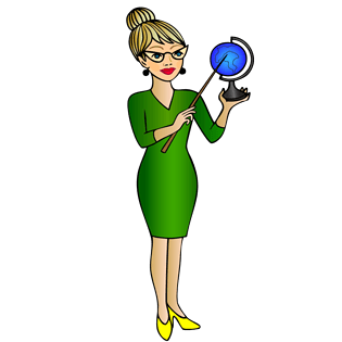 pngpsd2000*2000地理老师和学生们说着宇宙的奥秘老师卡通学生老师