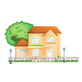 卡通别墅图片大全