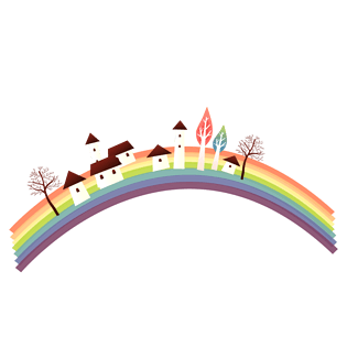 彩虹房子图片大全