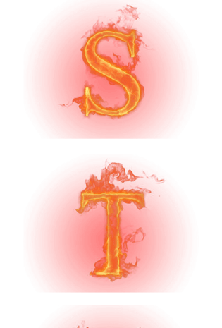 火焰字母图片大全