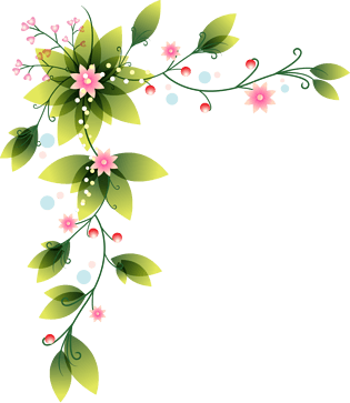 手绘婚礼花卉装饰边框pngpsd2000*2000卡通花朵叶子装饰素材pngpsd