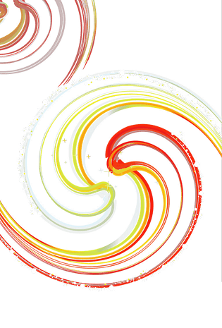 酷炫太极抽象图案