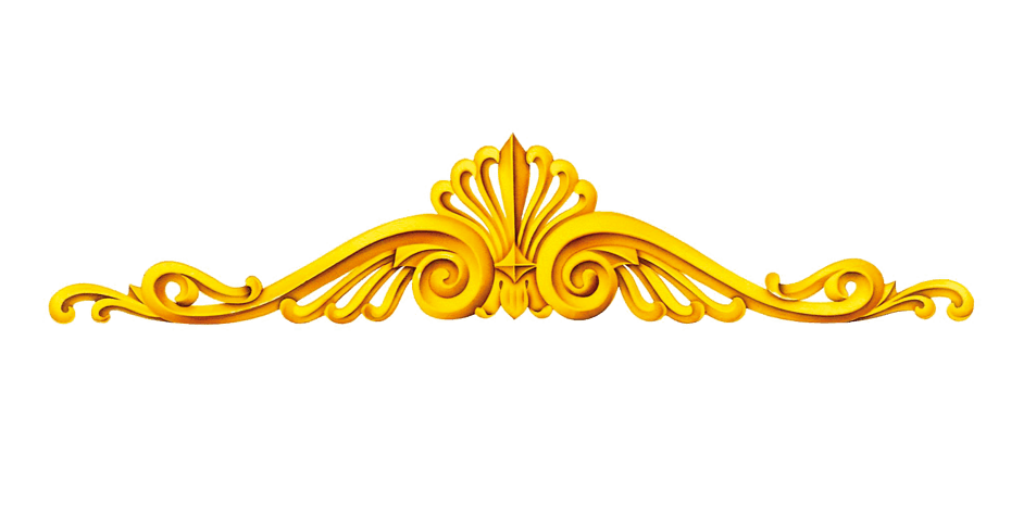 金色花边框边素材