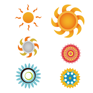 冰爽西瓜,太阳雨伞矢量图装饰卡通插图太阳伞太阳图案卡通太阳中国风