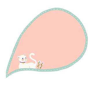 猫咪泡泡框