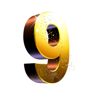 数字艺术字体金色图片大全_数字艺术字体金色图片素材【png免费下载】