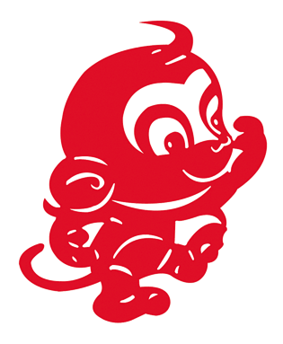 猴子剪纸