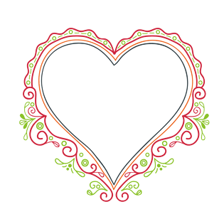 pngpsd2000*2000心形花边花纹边框pngpsd2000*2000手绘花纹心形pngpsd