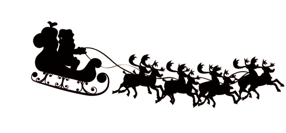 圣诞节拉车的麋鹿