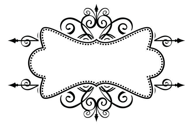 黑色欧式简约边框线条边框