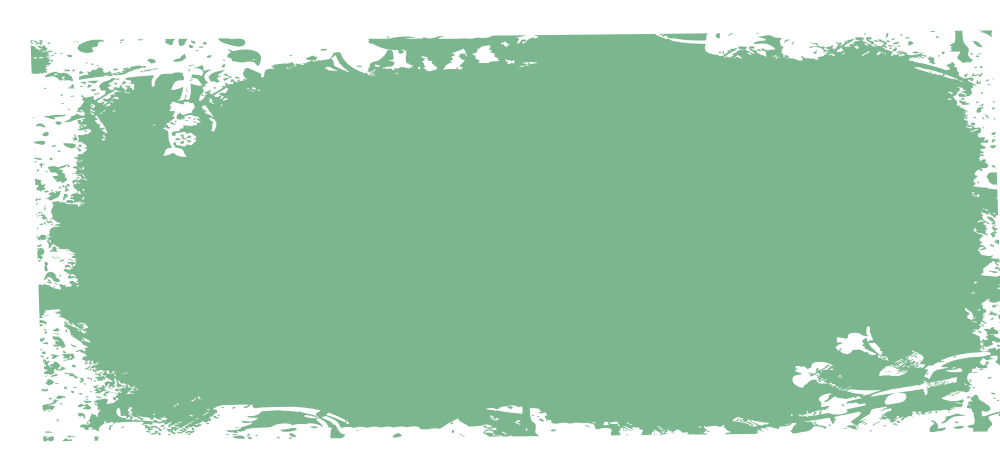 淡绿色水墨笔刷框边
