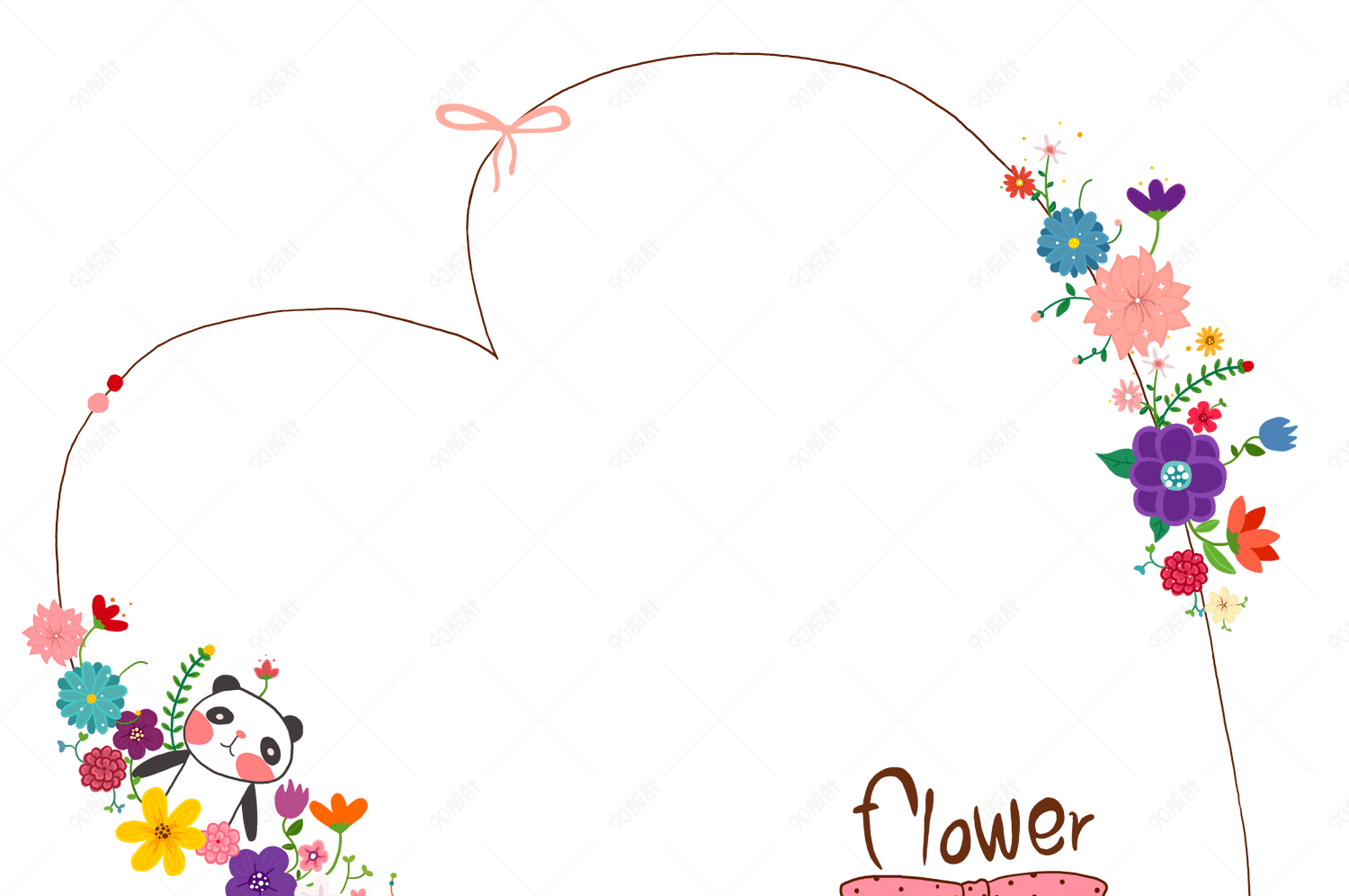 卡通爱心对话框