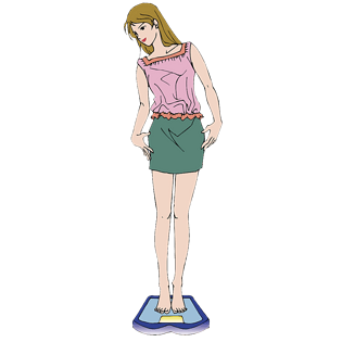 称体重pngpsd2000*2000手绘化妆品绿色简约卡通风首页手机端psdpngpsd