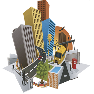 高楼大厦卡通图片大全