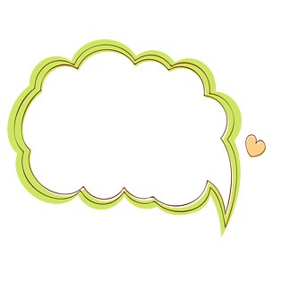 卡通可爱对话框边框