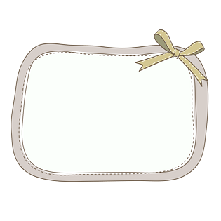 卡通可爱蝴蝶结边框