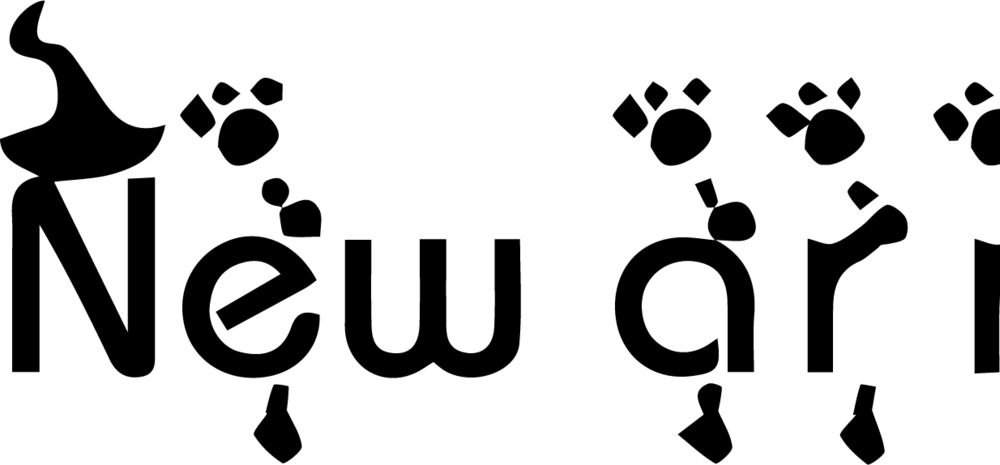 新品上市英文艺术创意字体png