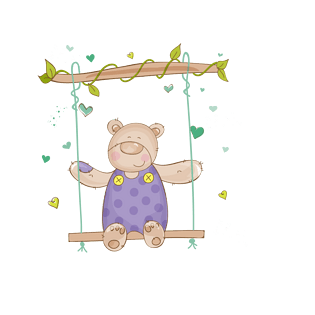 荡秋千的熊
