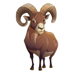 手绘山羊图片大全