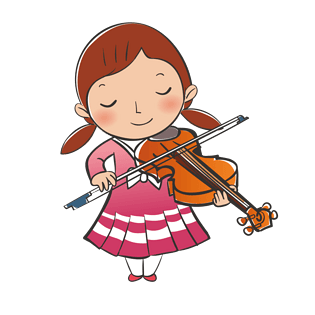 小提琴家插画