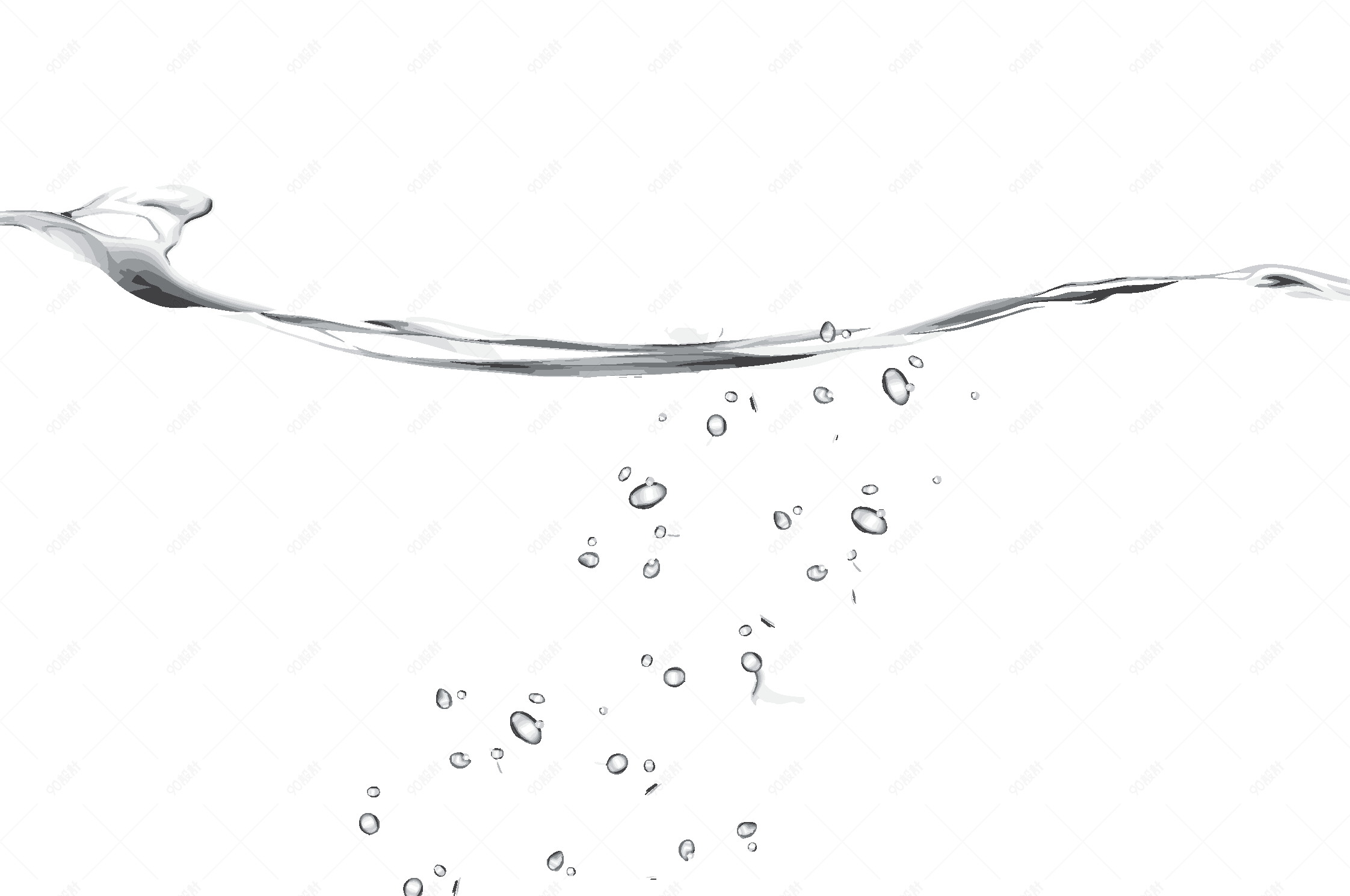 水花气泡