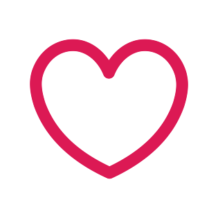红色爱心图标