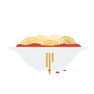 面条扁平图片大全