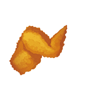 鸡翅手绘图片大全