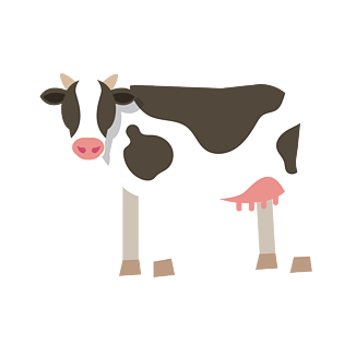 黑白奶牛图片大全