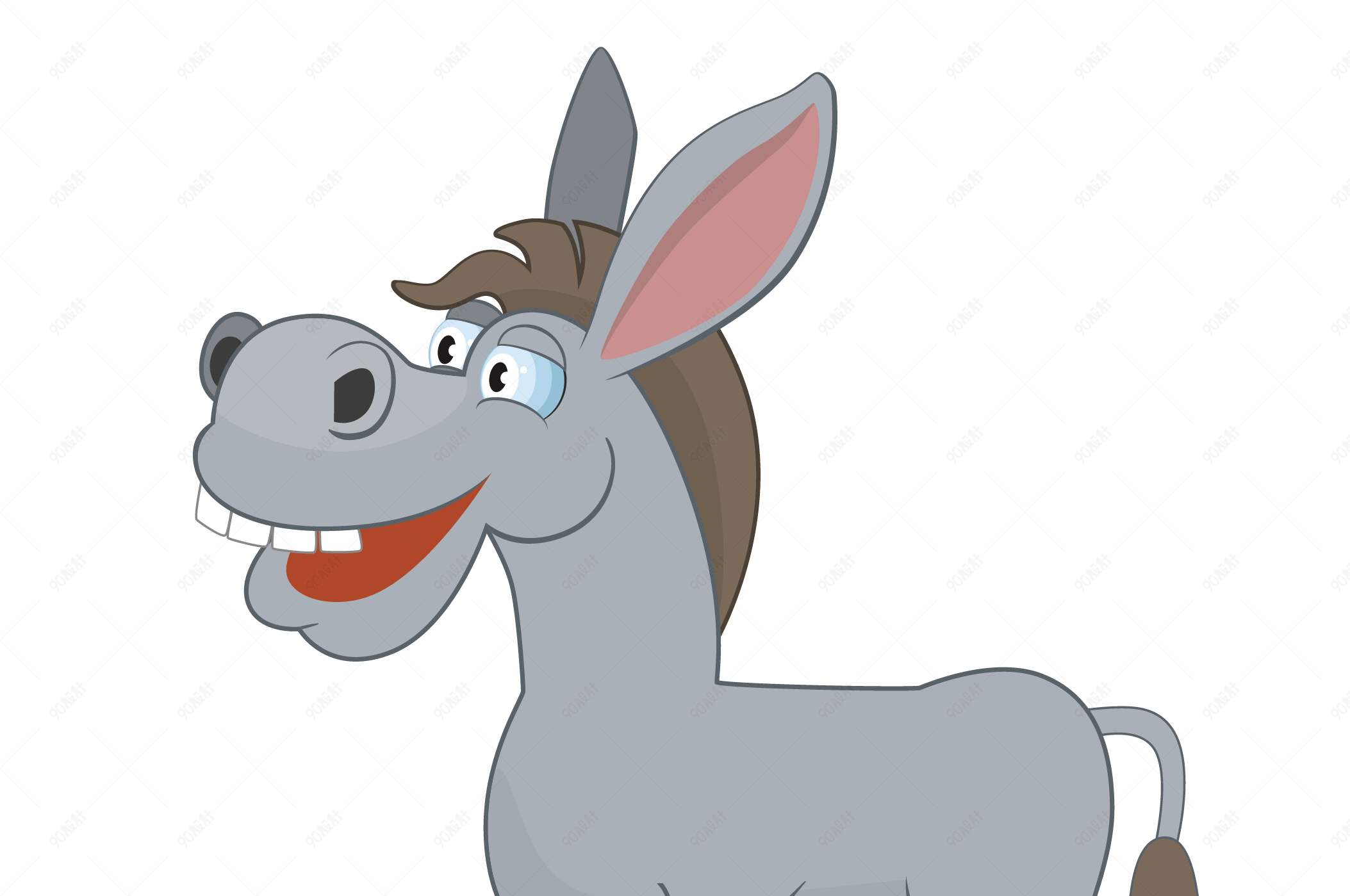 卡通动物驴
