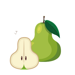 卡通梨图片大全_卡通梨图片素材【png免费下载】-90设计网