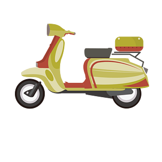 卡通电动车图片大全