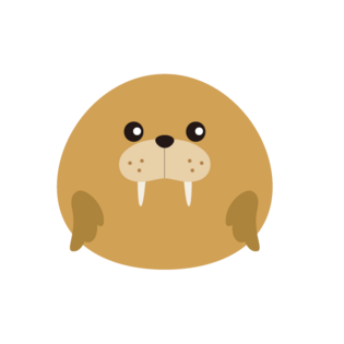 卡通可爱圆形海报动物素材