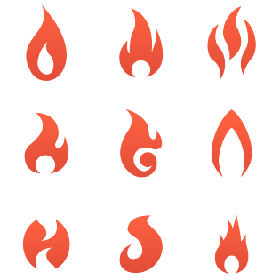 扁平化火焰图片大全