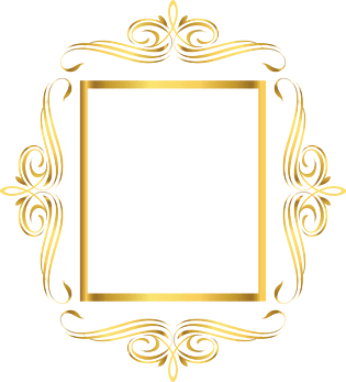 设计pngpsd2000*2000黄金色镶边装饰边框花纹元素设计pngpsd默认格式