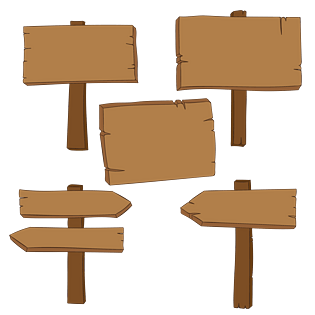 告示牌pngpsd2000*2000木质方向牌pngpsd2000*2000简笔画举标牌pngpsd