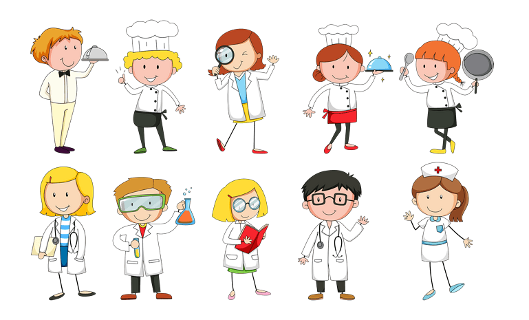 卡通职业人物图片大全