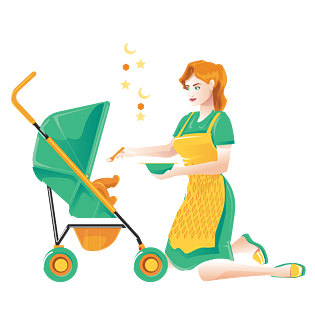 喂养婴儿的辣妈