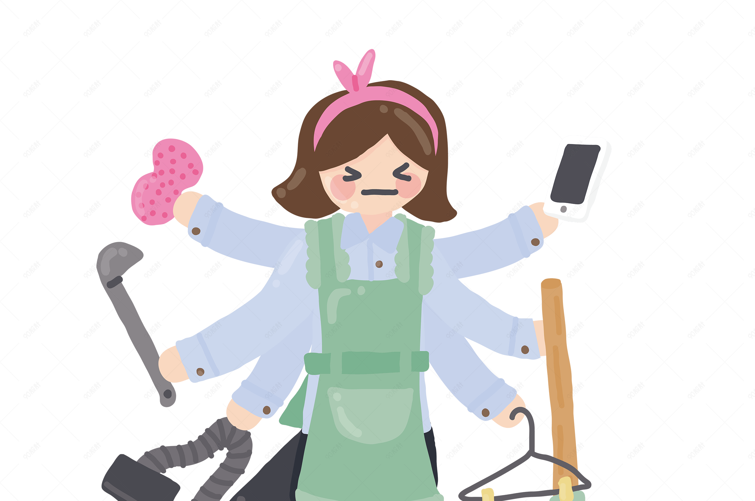 三头六臂的家庭主妇