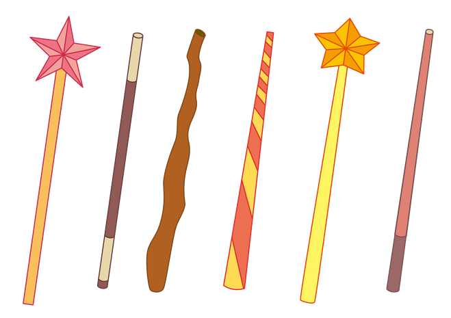 卡通魔法棒手绘图片大全