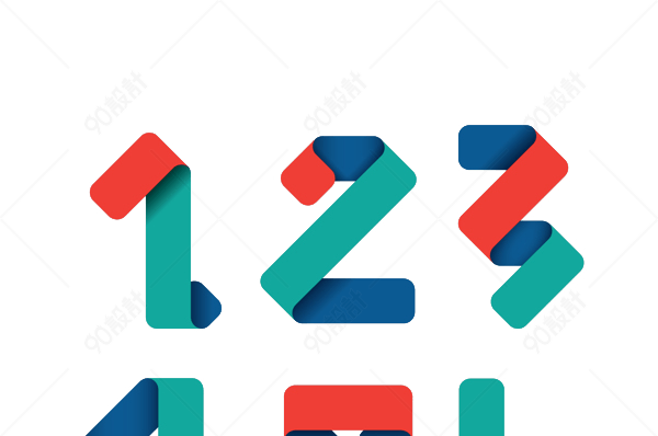 手绘阿拉伯数字12345678