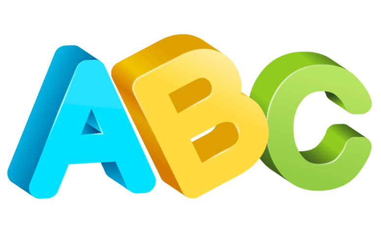 abc英文字母立体