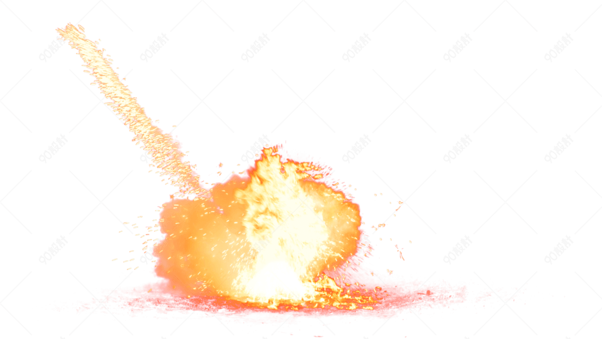 火焰火烈火火焰素材爆破爆炸 电商元素png 90设计网