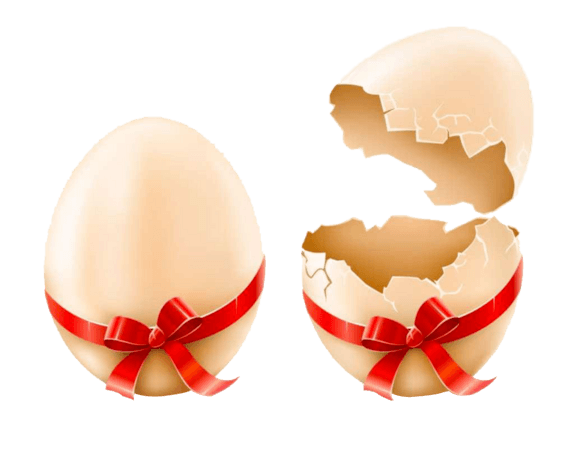 卡通丝带鸡蛋